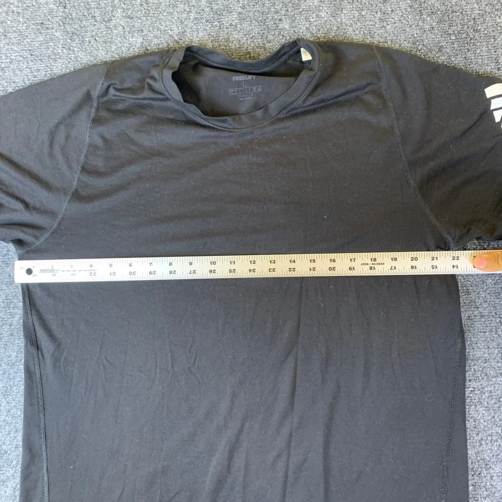 Adidas Freelift Climalite T-Shirt Mens L Black DU1426 Athletic Logo